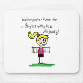 Der Bling des Läufers Mousepad