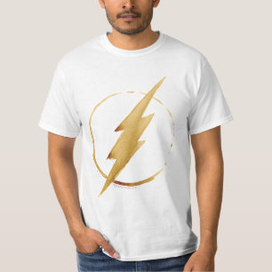 Der Blitz Gelbes BrustEmblem T-Shirt