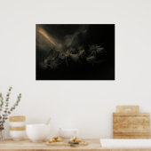 Der Blitz schlug eine Hexenherde, überarbeitete si Poster (Küche)