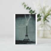 Der Blitz trifft auf den Eiffelturm, 1902 Postkarte (Stehend Vorderseite)