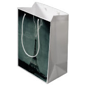 Der Blitz trifft auf den Eiffelturm Mittlere Geschenktüte (Rückseite Schrägansicht)