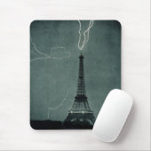 Der Blitz trifft auf den Eiffelturm Mousepad (Mit Mouse)
