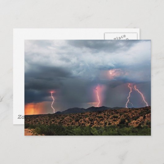 Der Blitz-Triple-Streik. Postkarte (Vorne/Hinten)