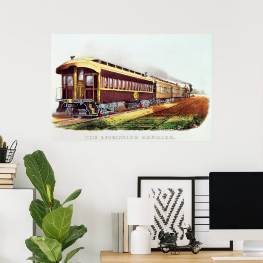 Der Blitze-Express Poster (Heimbüro)