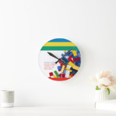 Der Block-Lösung des kreativen Verfassers Runde Wanduhr (Zuhause)