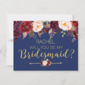 Der blorale Herbst wird meine überhändische Karte (Vorderseite)