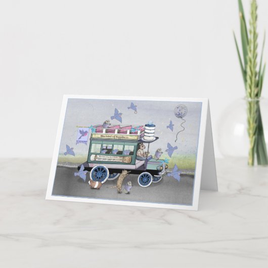 Der Bluebird der Omnibus-Karte des Glücks Karte (Vorderseite)