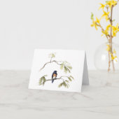 Der Bluebird des Glücks Karte (Gelbe Blume)