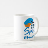 Der Bluebird ist mein Geist-Tier-Blauer-Vogel Kaffeetasse (VorderseiteRechts)
