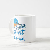 Der Bluebird ist mein Geist-Tier-Blauer-Vogel Kaffeetasse (Vorderseite Links)