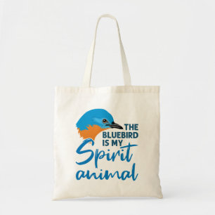 Der Bluebird ist mein Geist-Tier-Blauer-Vogel Tragetasche