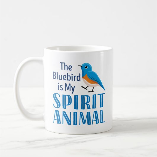 Der Bluebird ist mein Geisttier Kaffeetasse (Links)