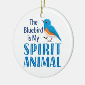 Der Bluebird ist mein Geisttier Keramik Ornament (Links)