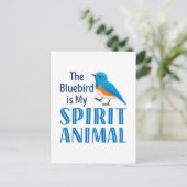 Der Bluebird ist mein Geisttier Postkarte (Stehend Vorderseite)