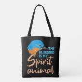 Der Bluebird ist mein Geisttier Tasche (Rückseite)