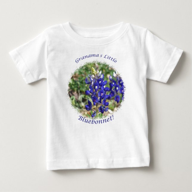 Der Bluebonnet-Baby-Shirt der Großmutter kleines Baby T-shirt (Vorderseite)