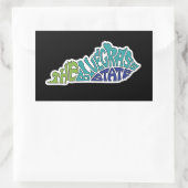 Der Bluegrass-Staat - Kentucky Rechteckiger Aufkleber (Tasche)