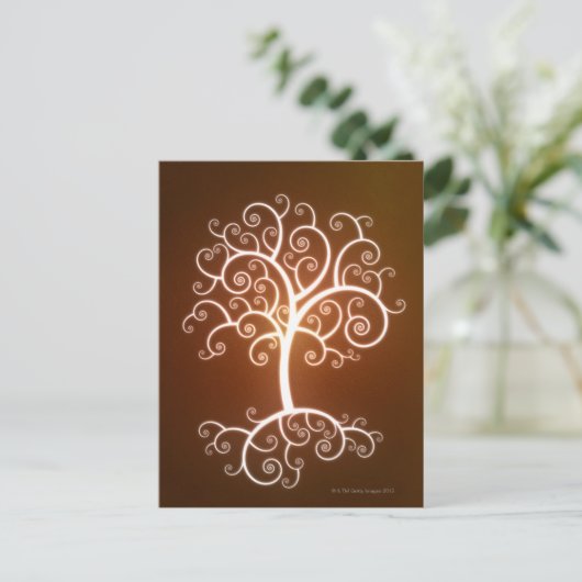 Der blühende Baum Postkarte (Stehend Vorderseite)