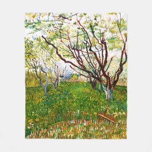 Der blühende Obstgarten (1888) von Vincent Van Gog Fleecedecke