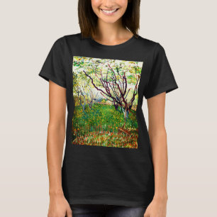 Der blühende Obstgarten (1888) von Vincent Van Gog T-Shirt