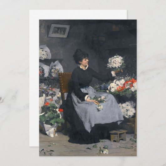 Der Blume-Händler | Victor Gabriel Gilbert (Vorne/Hinten)