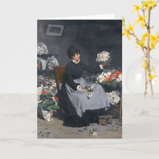 Der Blume-Händler | Victor Gabriel Gilbert Karte (Gelbe Blume)