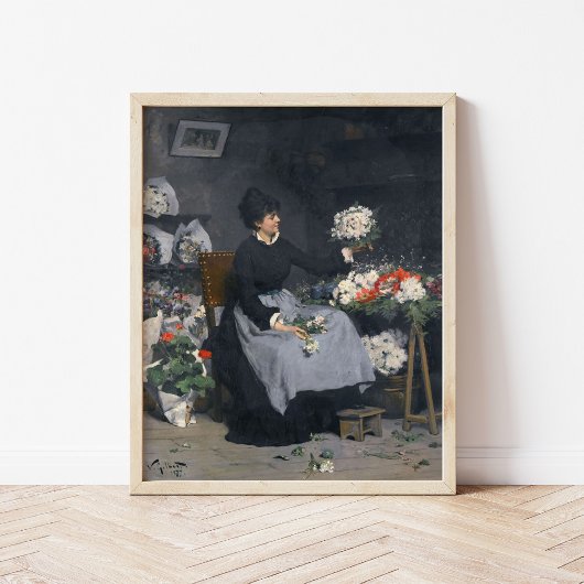 Der Blume-Händler | Victor Gabriel Gilbert Poster