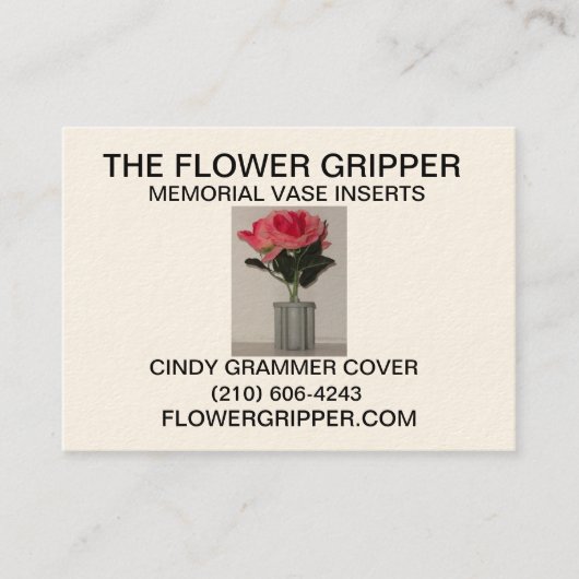 Der Blumen-Greifer Visitenkarte (Vorderseite)