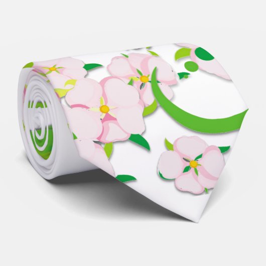 Der Blumengarten Krawatte (Gerollt)