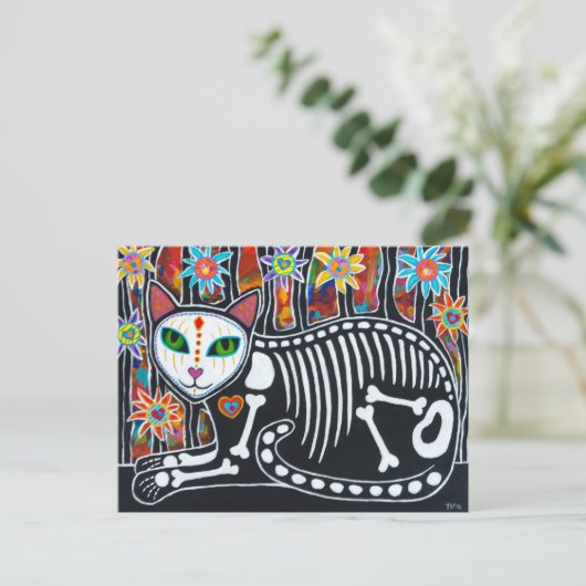 Der Blumengarten Postkarte (Stehend Vorderseite)