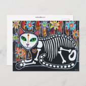 Der Blumengarten Postkarte (Vorne/Hinten)