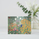 Der Blumengarten Postkarte (Stehend Vorderseite)