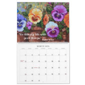 Der Blumenkalender 2025 wächst in Grace Kalender (Mär 2026)