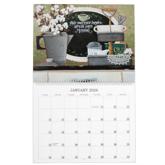 Der Blumenkalender 2025 wächst in Grace Kalender (Jan 2026)