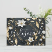 Der Blumenkranz wird mein Vorschlag für eine Braut Einladung (Stehend Vorderseite)