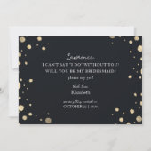 Der Blumenkranz wird mein Vorschlag für eine Braut Einladung (Rückseite)