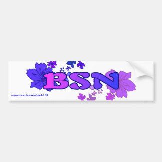 Der Blumenstoßdämpfer von BSN Bodysurfing Kleid Autoaufkleber