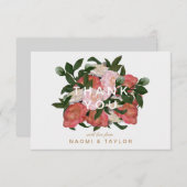 Der Blumenstrauß/danken Ihnen Dankeskarte (Vorne/Hinten)