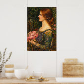 Der Blumenstrauß von John William Waterhouse Poster (Küche)