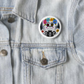 Der blumige Schädel Button (Beispiel)