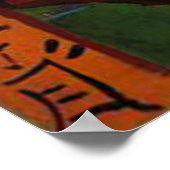 Der Blütenbaum Poster (Ecke)