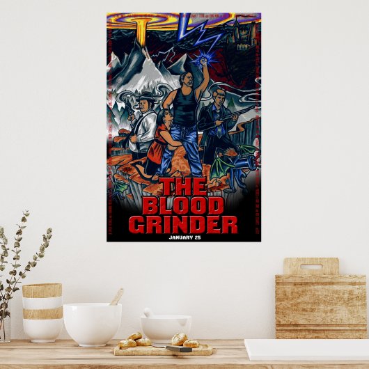 Der Blutschleifer - ein theatrisches Blatt Poster (Küche)