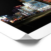 Der Boardwalk in Atlantic City in der Nacht Poster (Ecke)