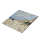 Der Boardwalk von Claude Monet in Trouville Fliese (Seite)