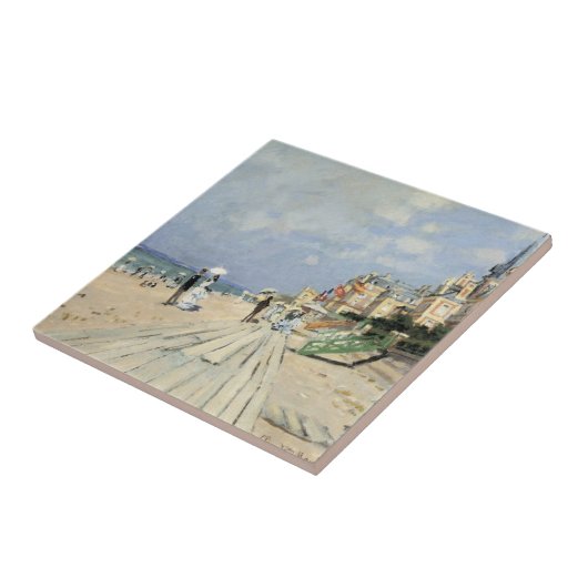 Der Boardwalk von Claude Monet in Trouville Fliese (Seite)