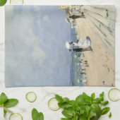 Der Boardwalk von Claude Monet in Trouville Geschirrtuch (Gefaltet)