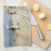 Der Boardwalk von Claude Monet in Trouville Geschirrtuch (Viertel Falte)