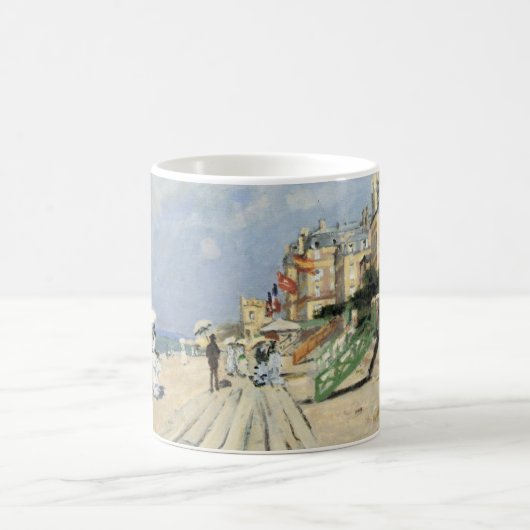 Der Boardwalk von Claude Monet in Trouville Kaffeetasse (Mittel)