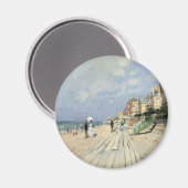 Der Boardwalk von Claude Monet in Trouville Magnet (Vorderseite/Rückseite)