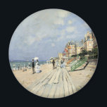 Der Boardwalk von Claude Monet in Trouville Magnet<br><div class="desc">Der Boardwalk von Claude Monet (1870) in Trouville (1870) ist ein Vintages impressionistisches Kunstgemälde mit einem Strand in einem Badeort in Normandie, Frankreich an einem schönen sonnigen Tag. Über den Künstler: Claude Monet (1840-1926) war Gründer der französischen impressionistischen Malerei, wobei die meisten seiner Gemälde "en plein air" (im Freien) Stil...</div>